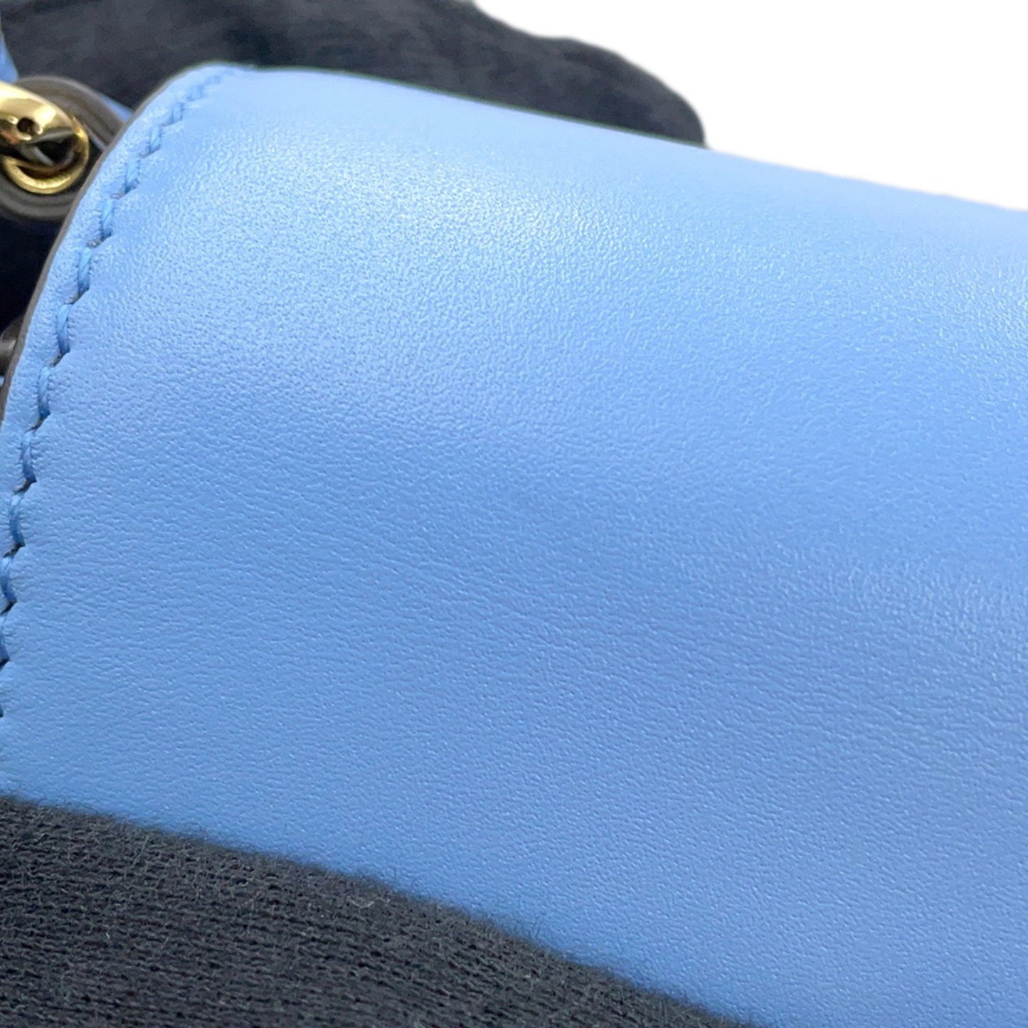 Gucci Bamboo, Blue, Leather, shoulder