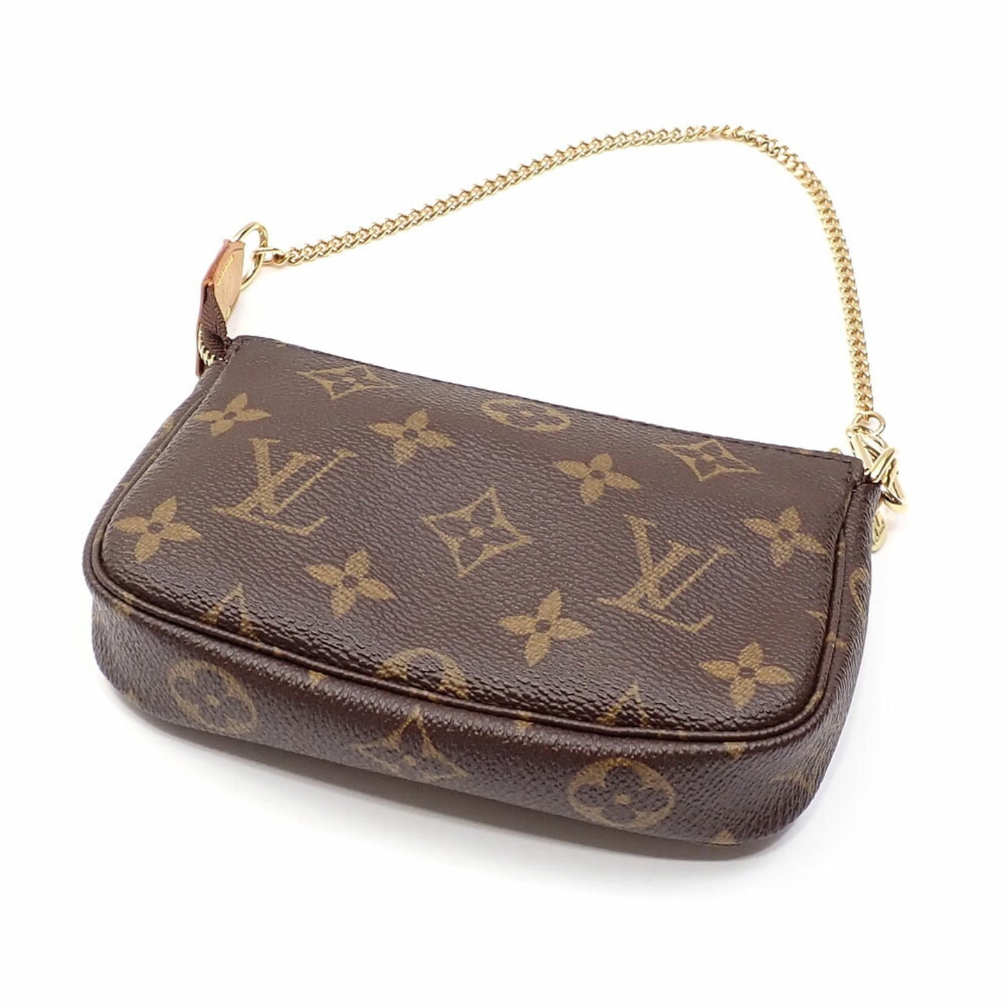 Louis Vuitton Mini Pochette Accessoires, Brown, Canvas, clutch