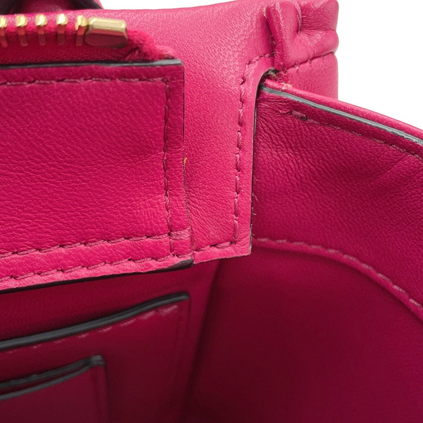 Valentino Garavani ONE STUD, Pink, Leather, handbag