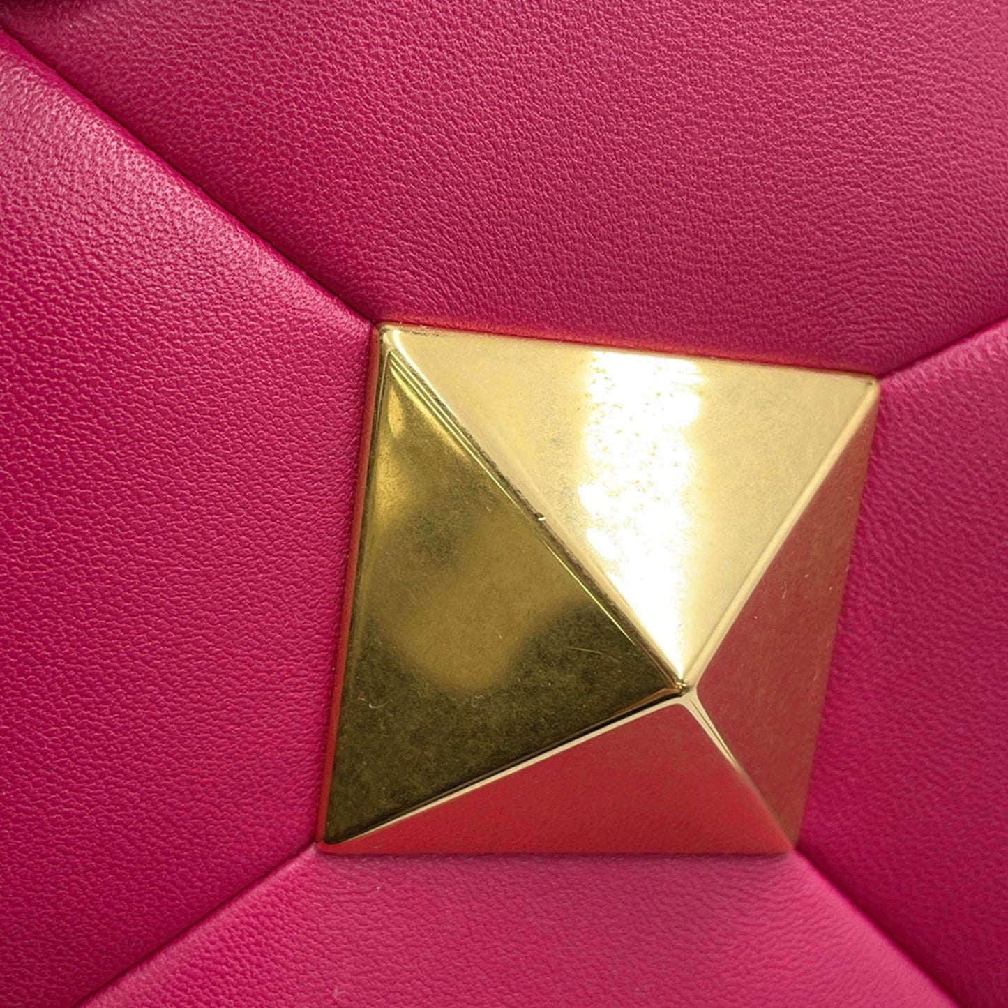 Valentino Garavani ONE STUD, Pink, Leather, handbag