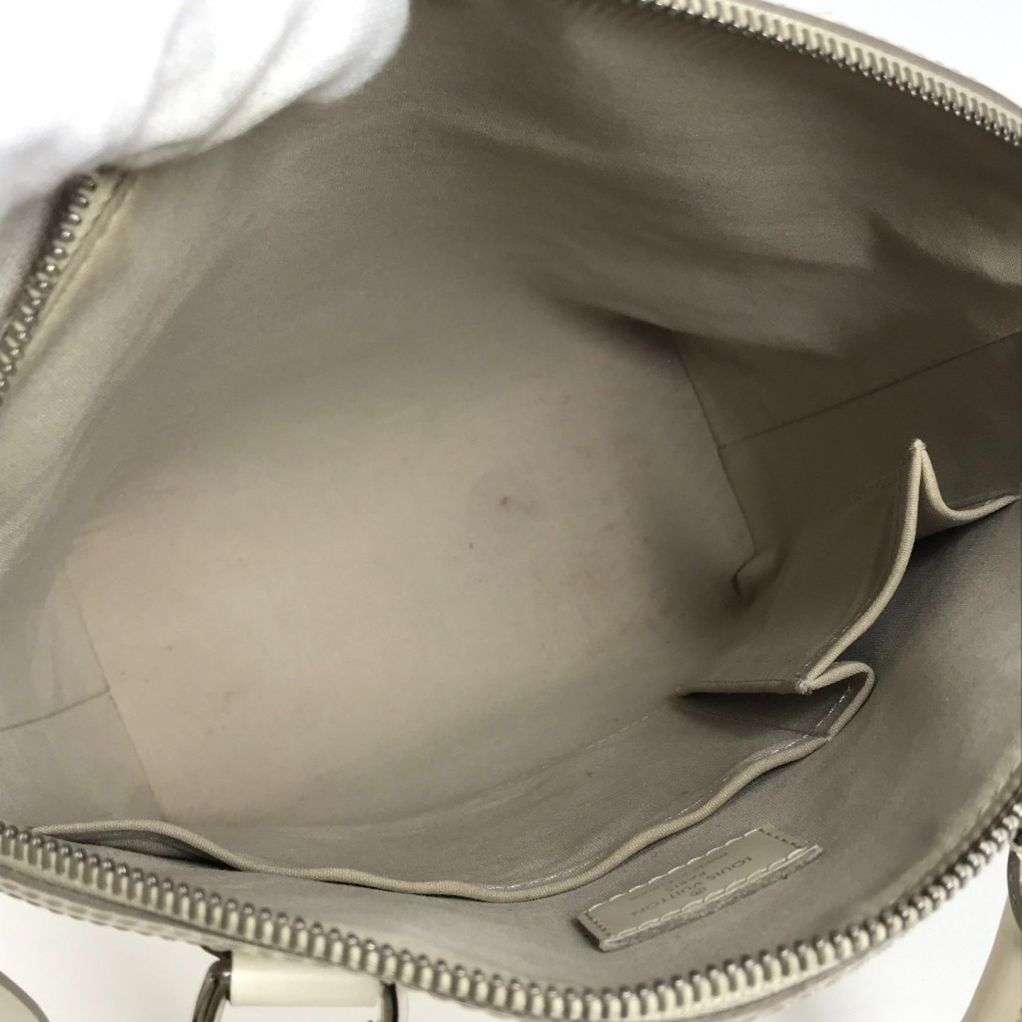 Louis Vuitton Lockit Vertical, White, Leather, tote