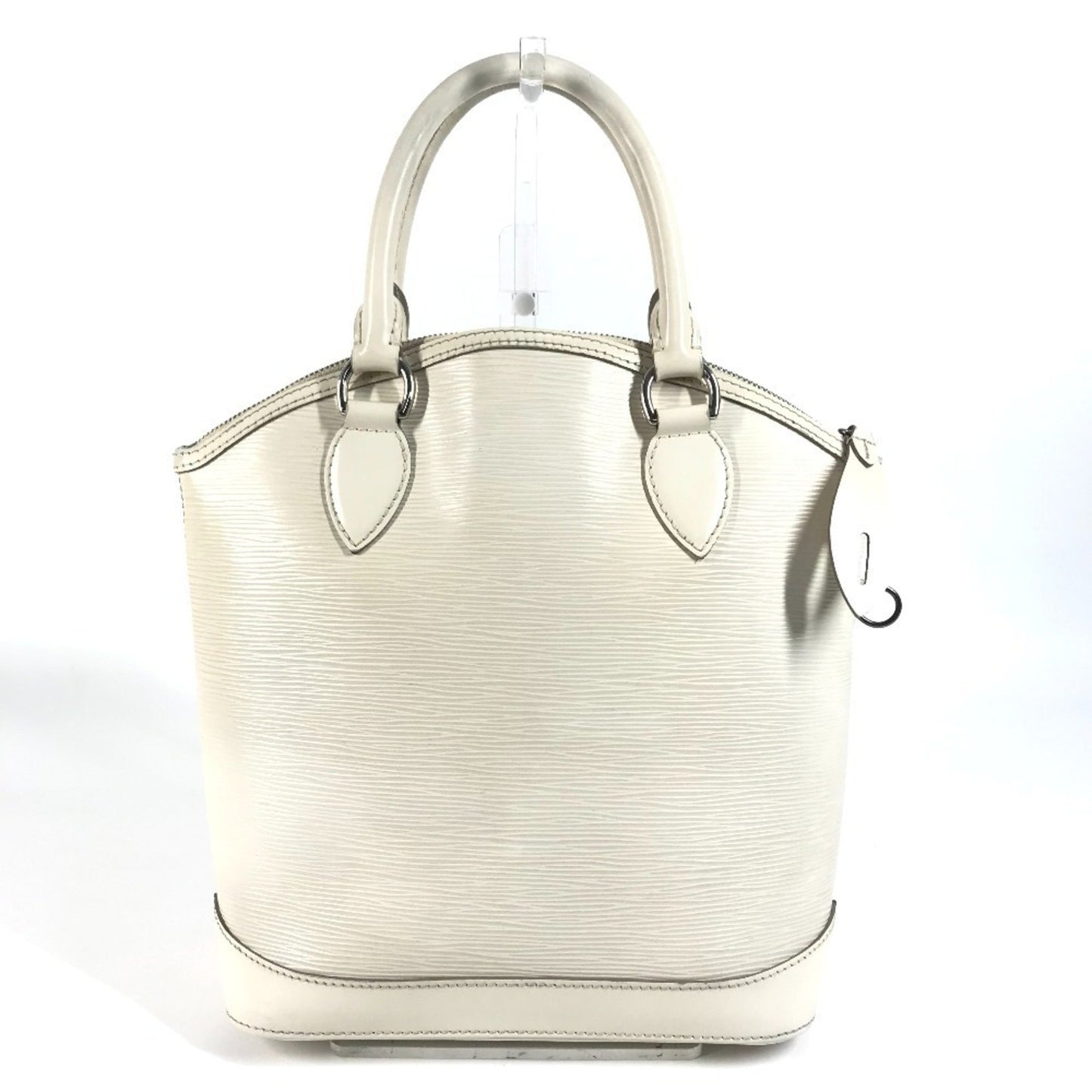 Louis Vuitton Lockit Vertical, White, Leather, tote