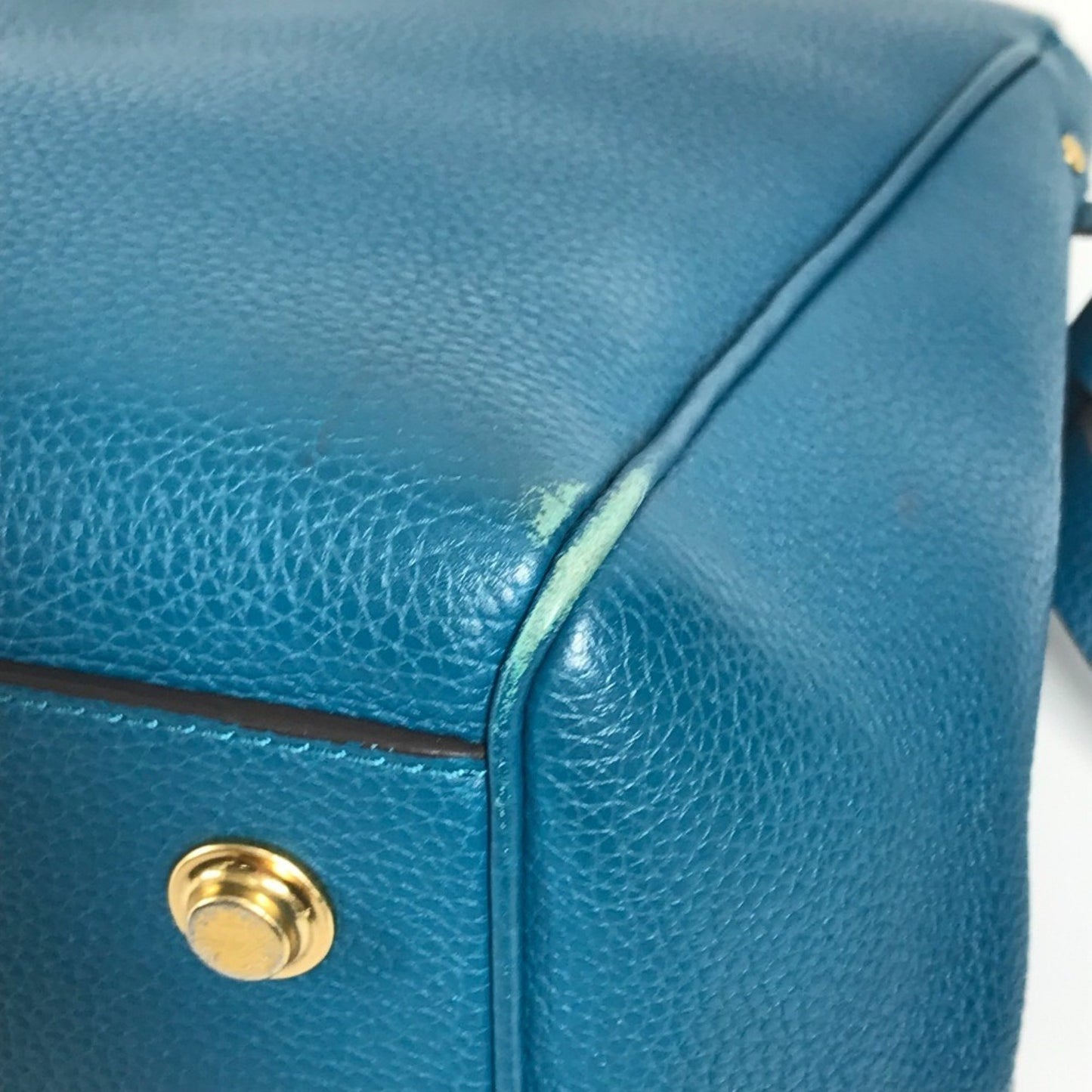 Louis Vuitton Milla, Blue, Leather, shoulder
