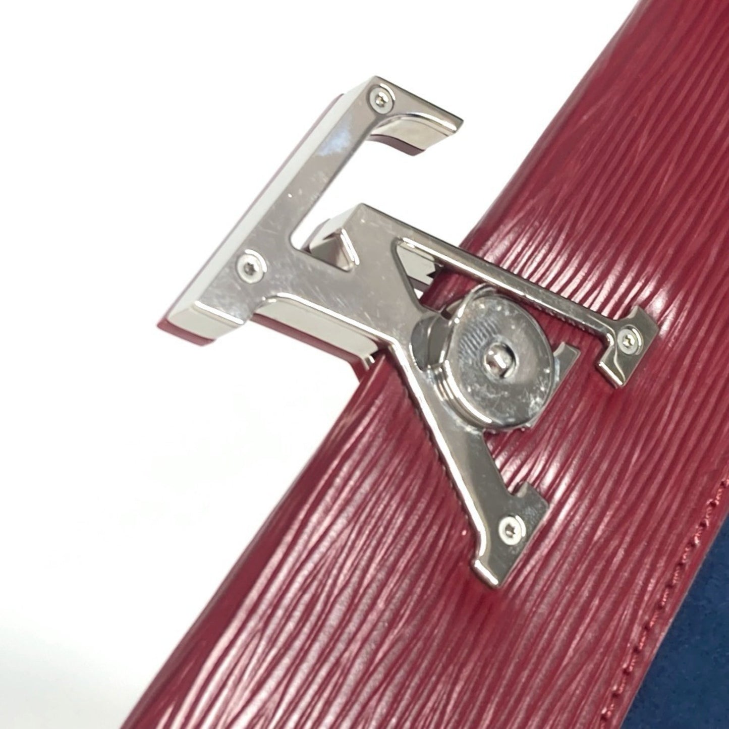 Louis Vuitton Grenelle, Burgundy, Leather, handbag