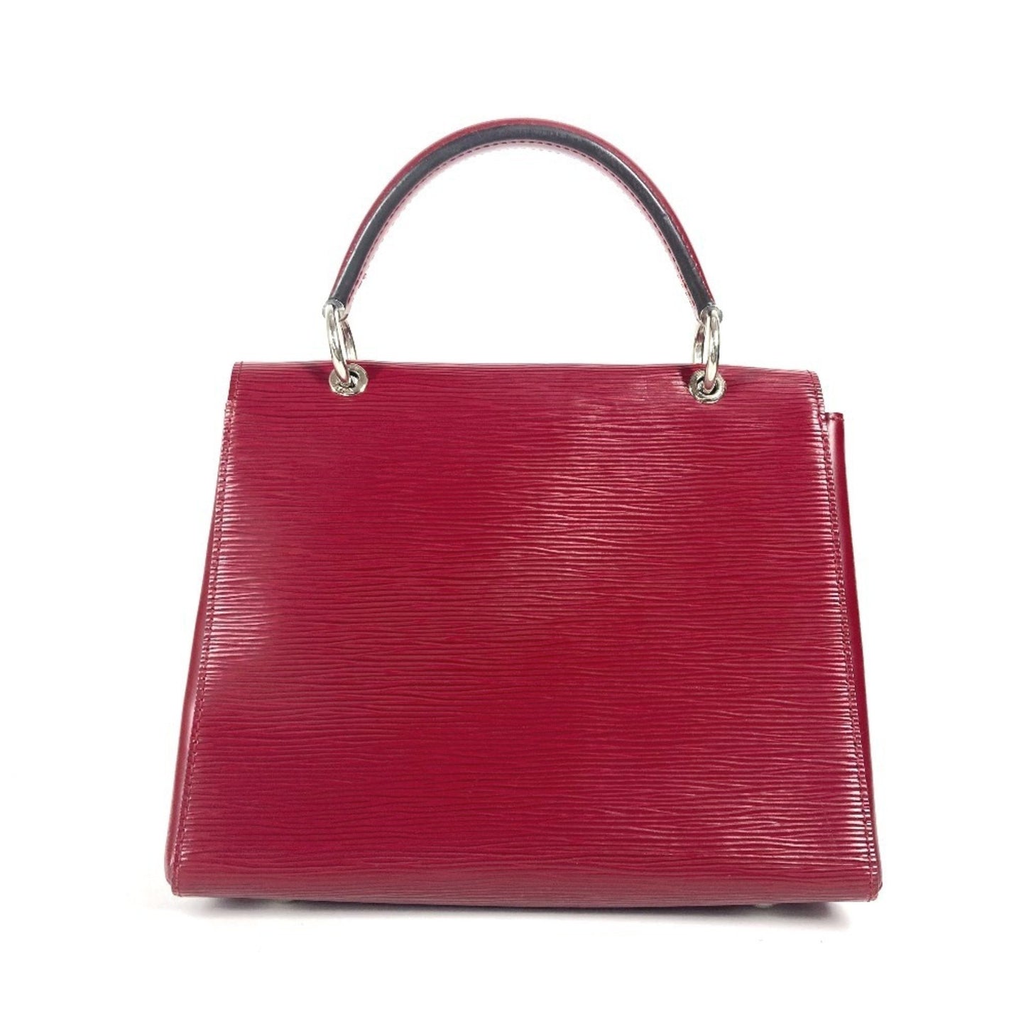 Louis Vuitton Grenelle, Burgundy, Leather, handbag
