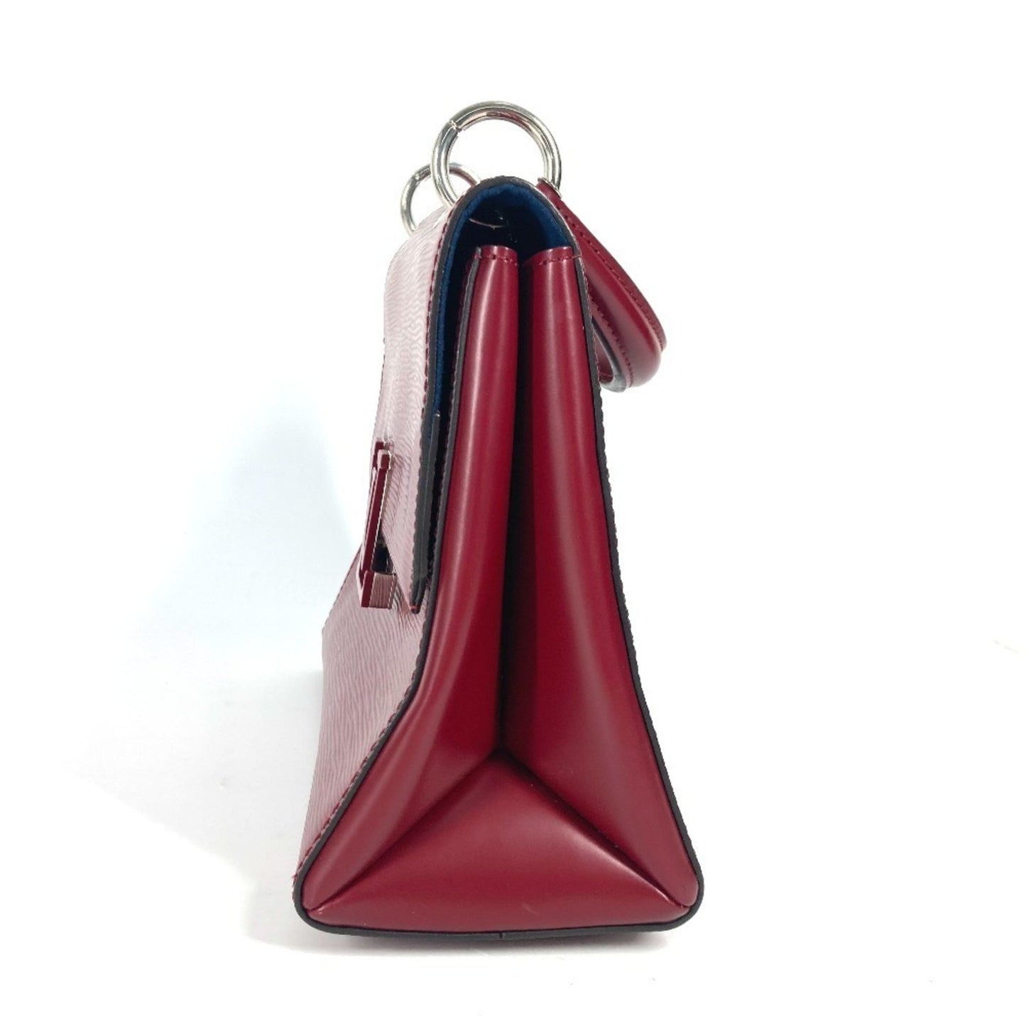 Louis Vuitton Grenelle, Burgundy, Leather, handbag