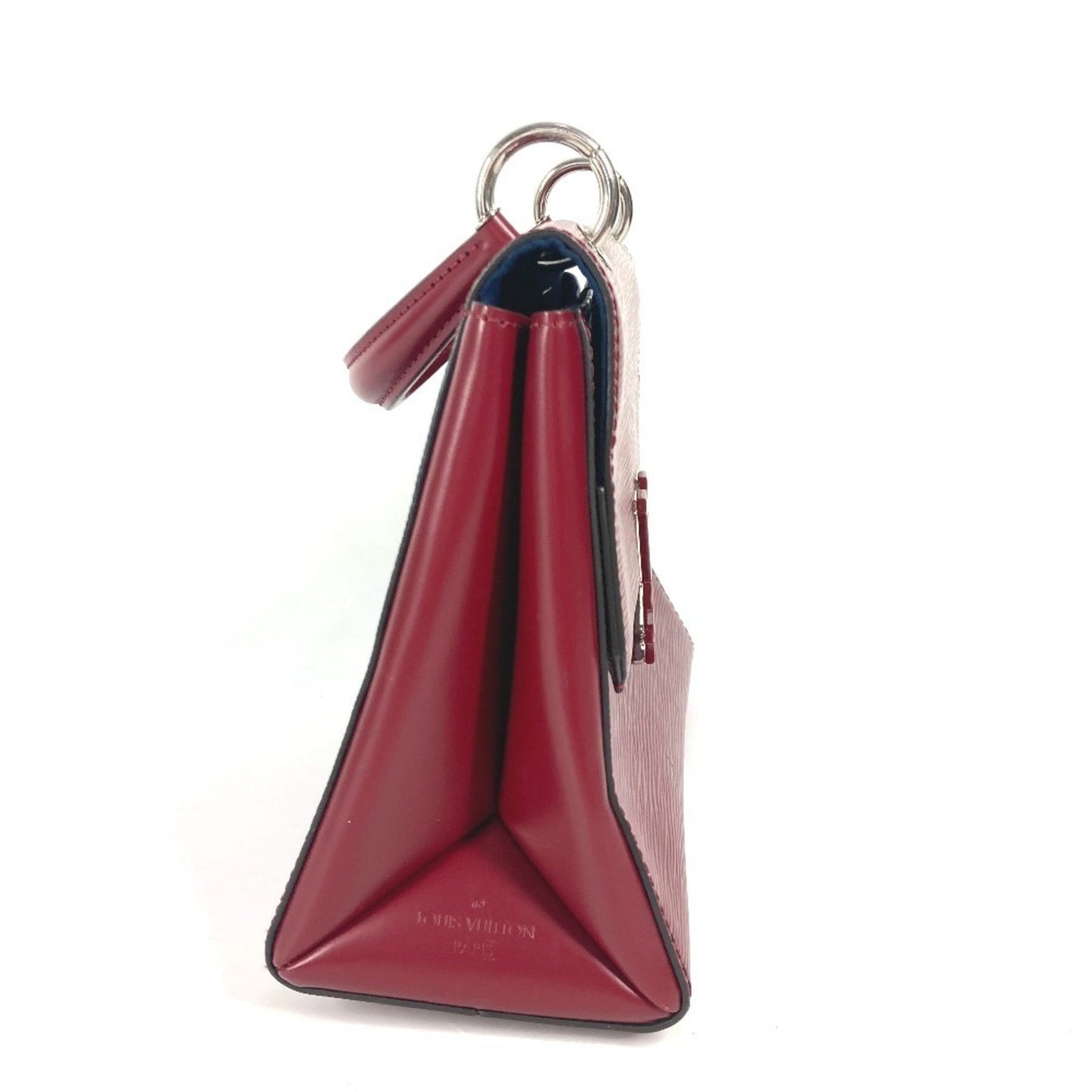 Louis Vuitton Grenelle, Burgundy, Leather, handbag