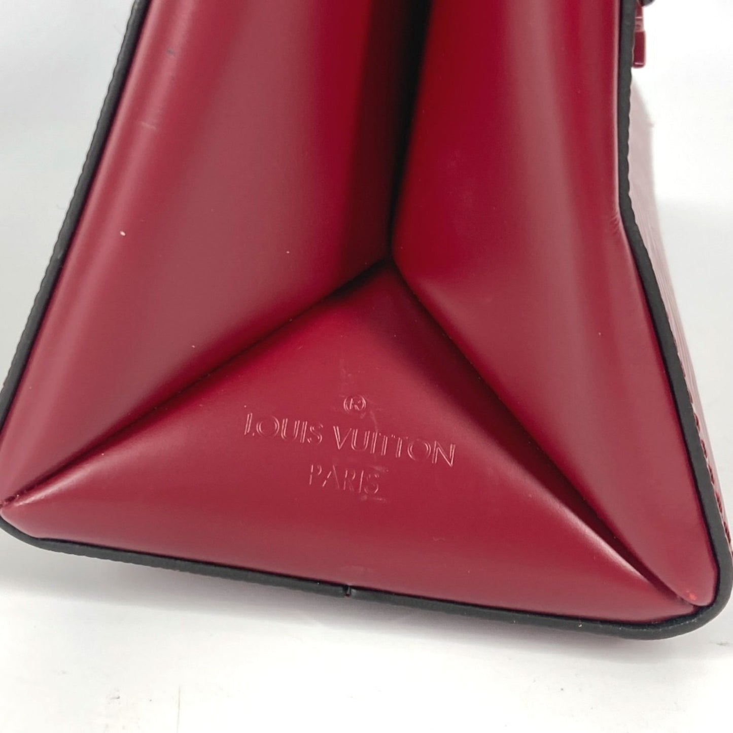 Louis Vuitton Grenelle, Burgundy, Leather, handbag
