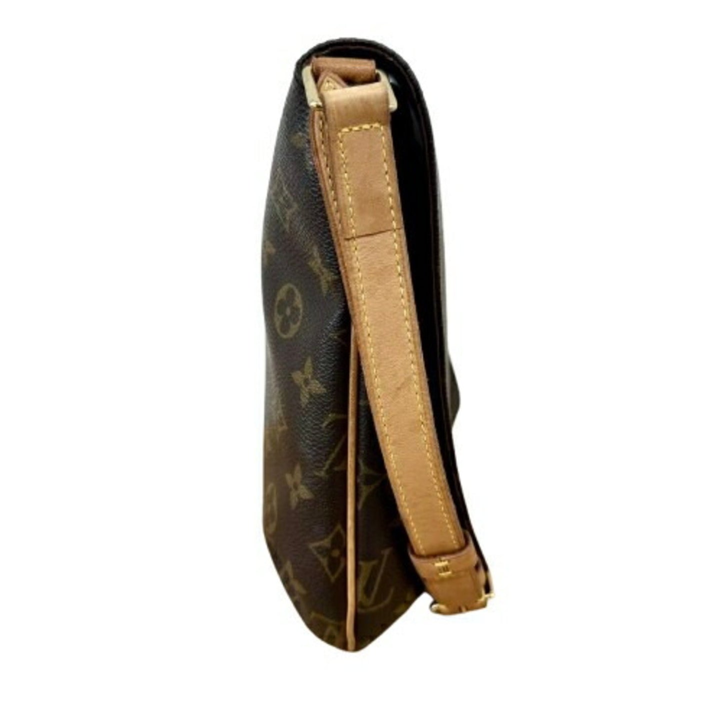 Louis Vuitton Musette Salsa, Brown, Canvas, shoulder