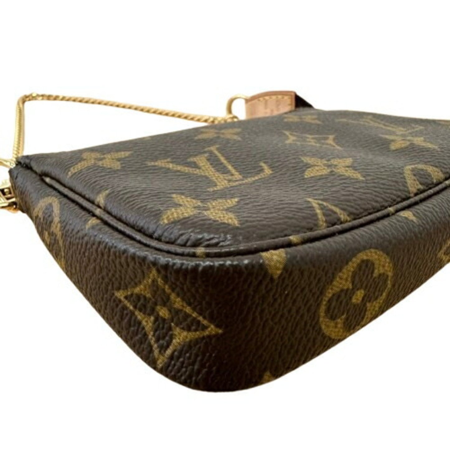Louis Vuitton Mini Pochette Accessoires, Brown, Canvas, clutch