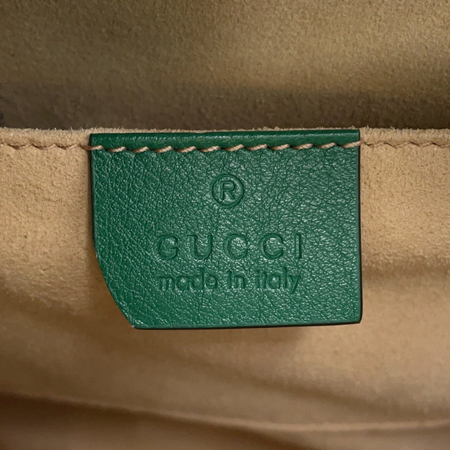 Gucci Diana, Green, Leather, handbag