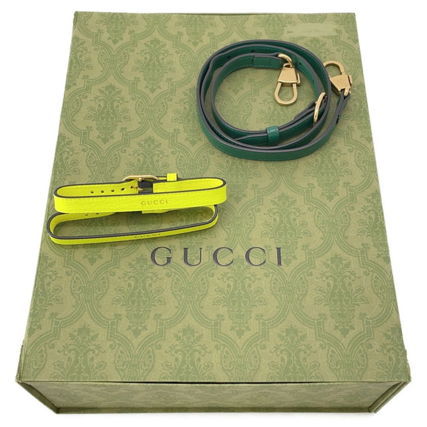 Gucci Diana, Green, Leather, handbag