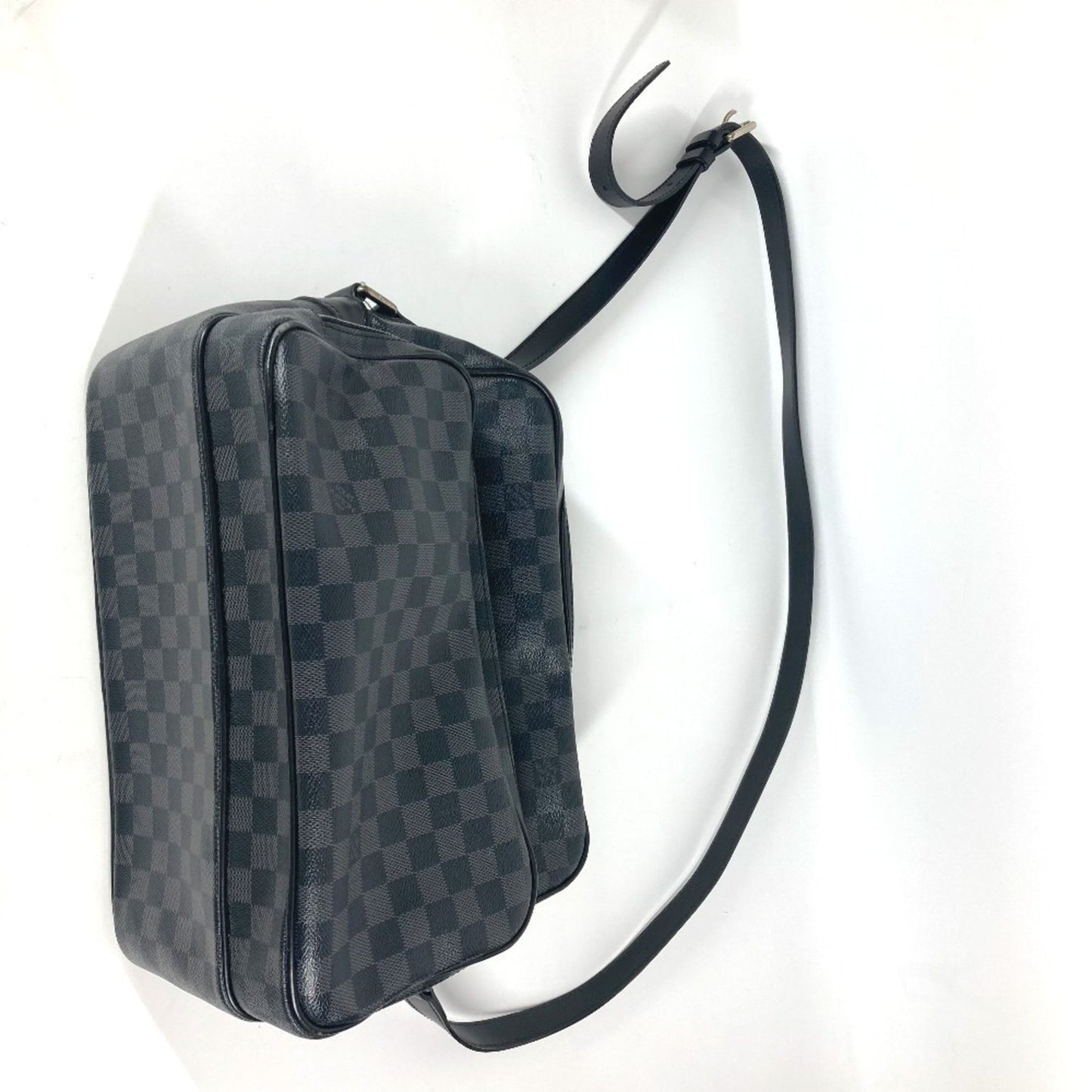 Louis Vuitton Leoh, Black, Canvas, shoulder