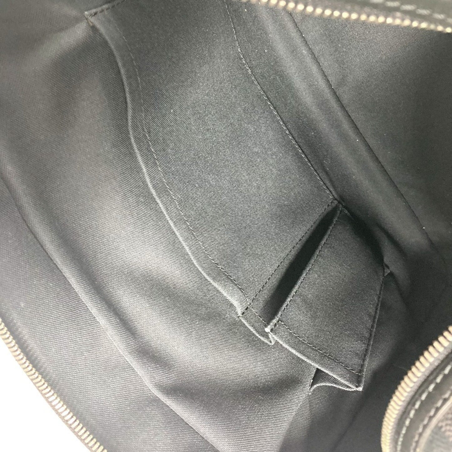 Louis Vuitton Leoh, Black, Canvas, shoulder
