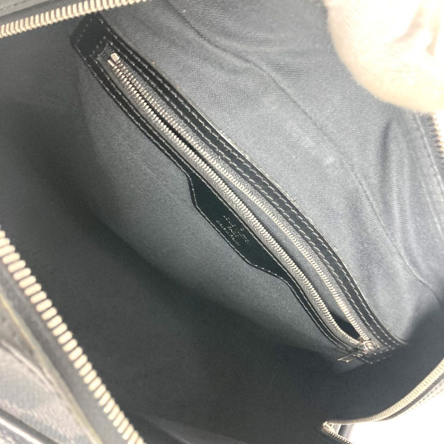 Louis Vuitton Leoh, Black, Canvas, shoulder