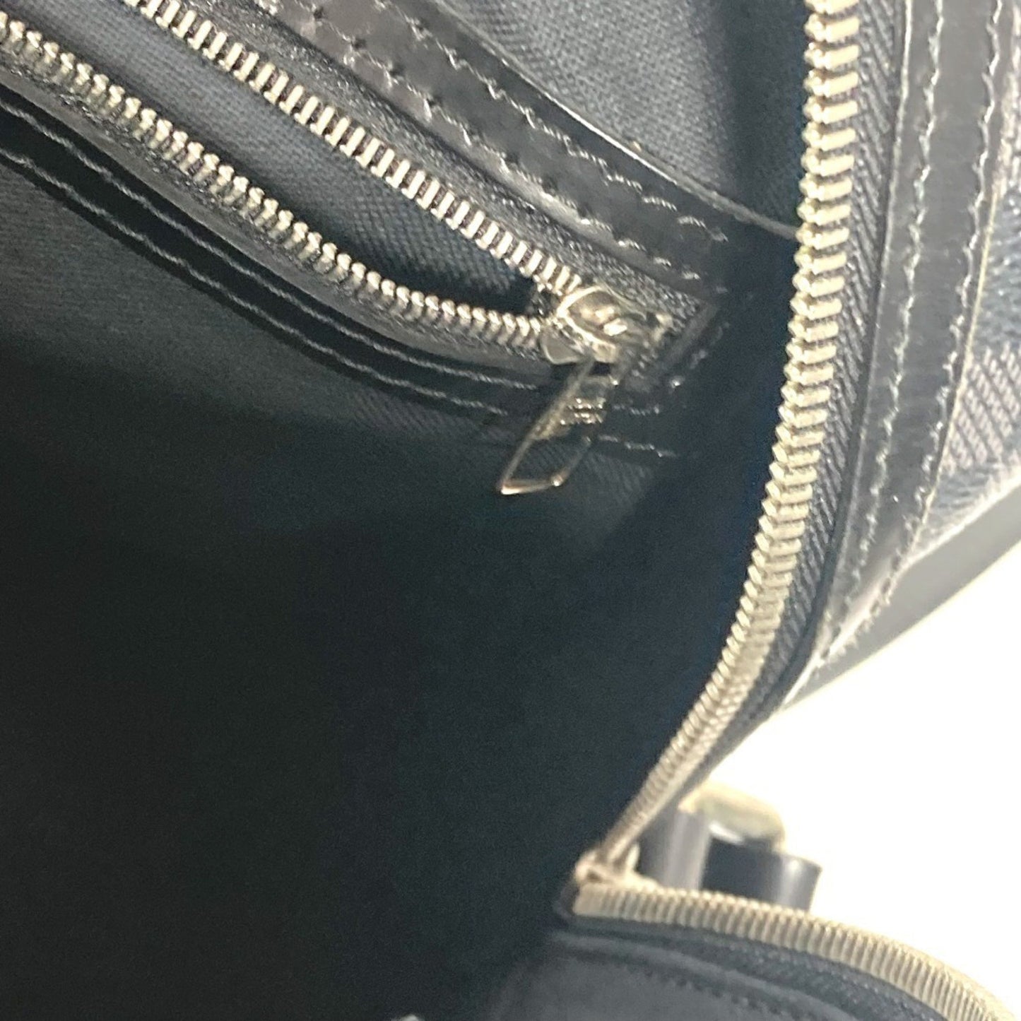 Louis Vuitton Leoh, Black, Canvas, shoulder