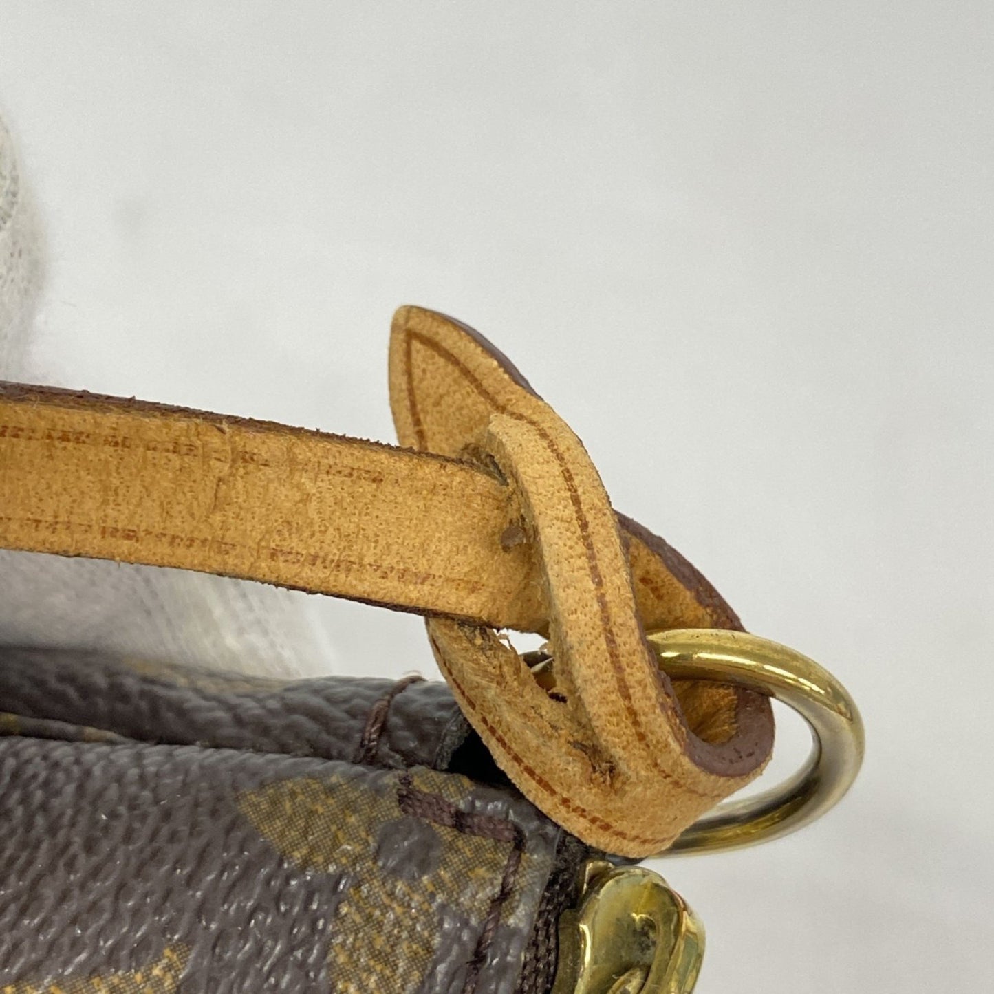 Louis Vuitton Pochette Accessoire, Brown, Canvas, clutch