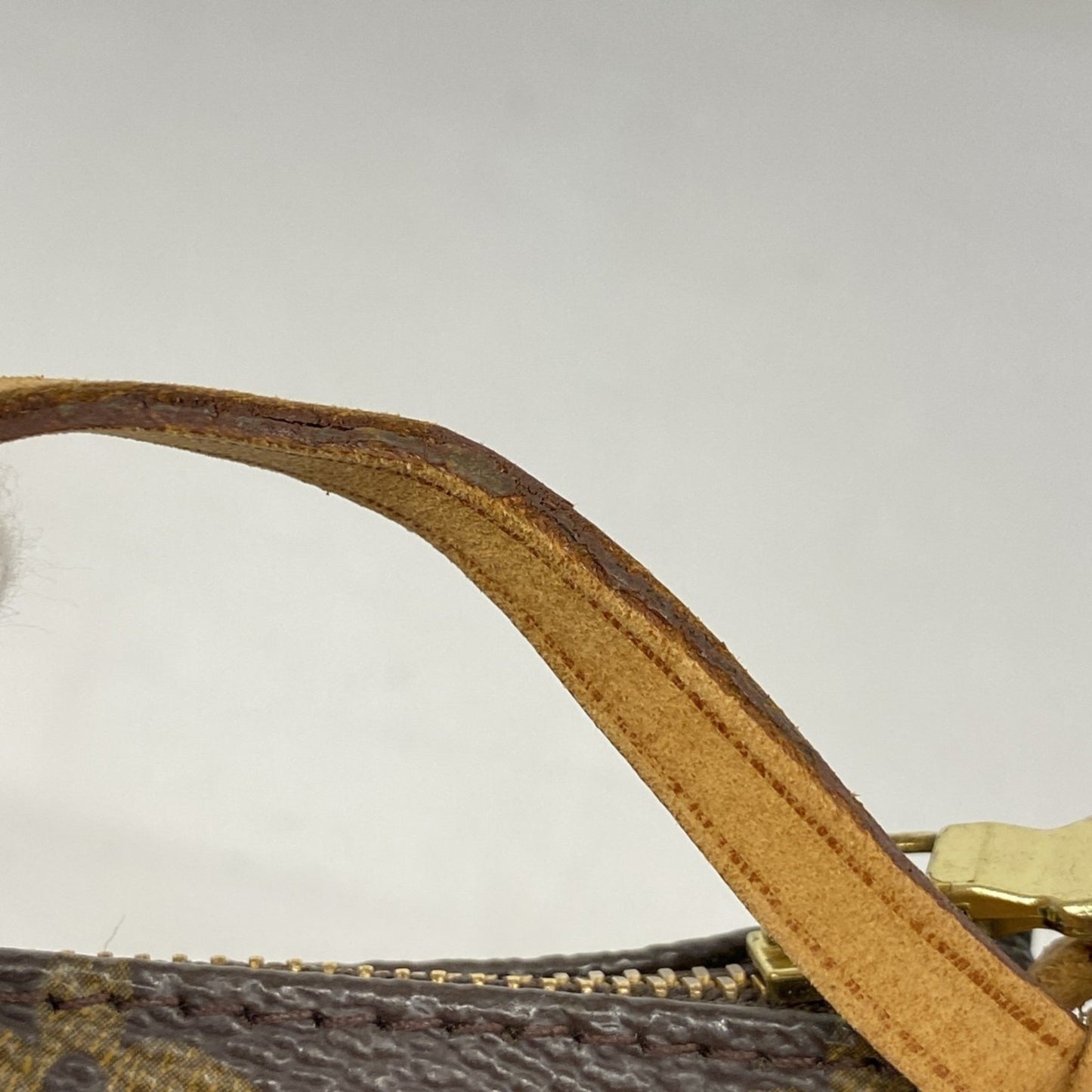 Louis Vuitton Pochette Accessoire, Brown, Canvas, clutch