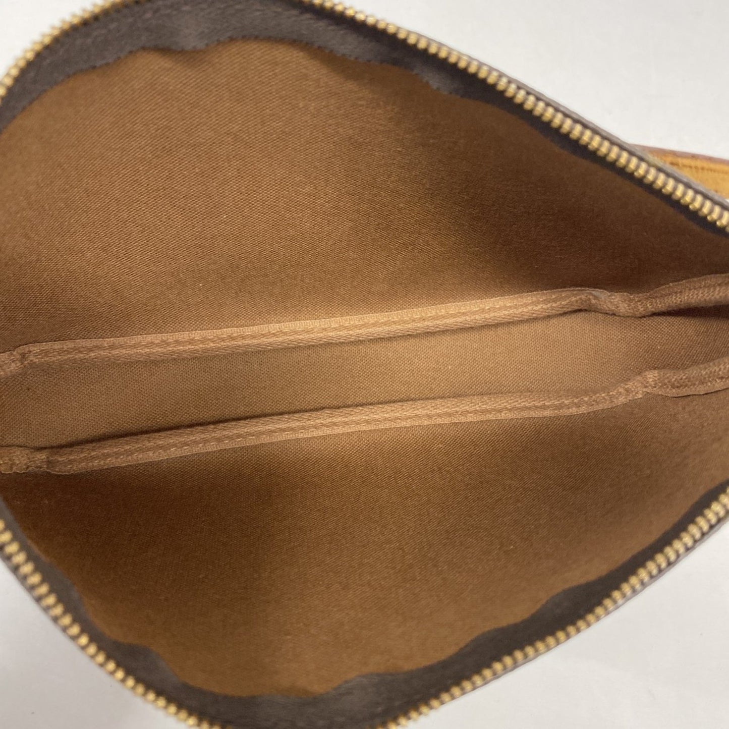 Louis Vuitton Pochette Accessoire, Brown, Canvas, clutch