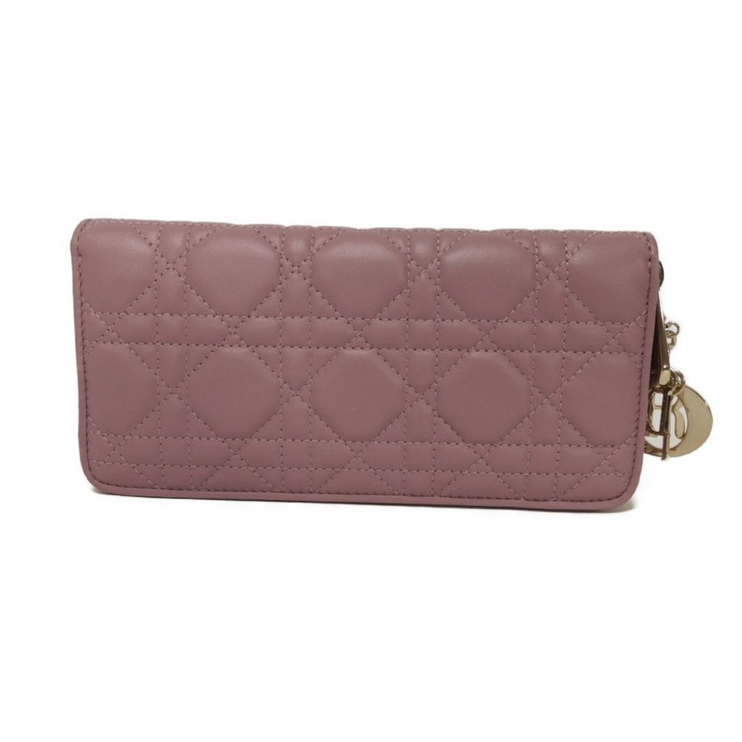 Dior Lady Dior, Purple, Leather, wallet
