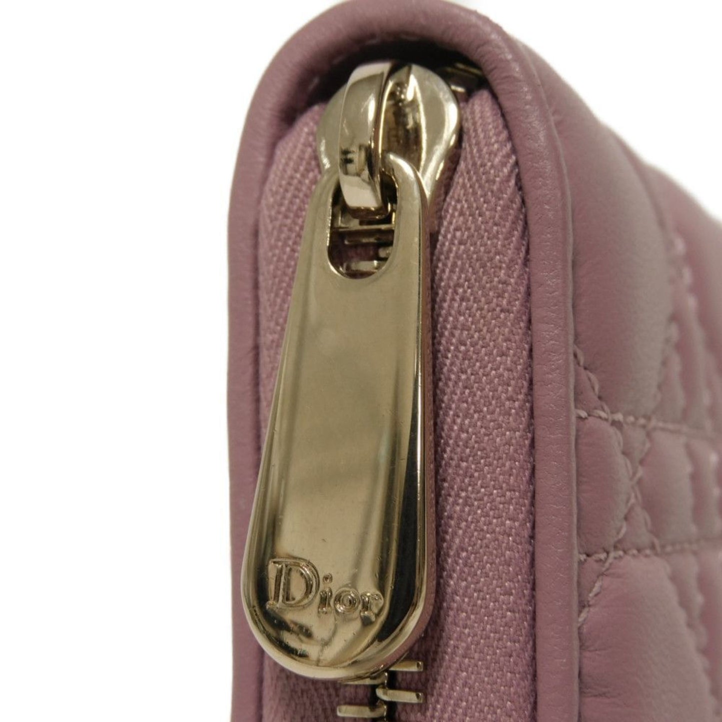 Dior Lady Dior, Purple, Leather, wallet