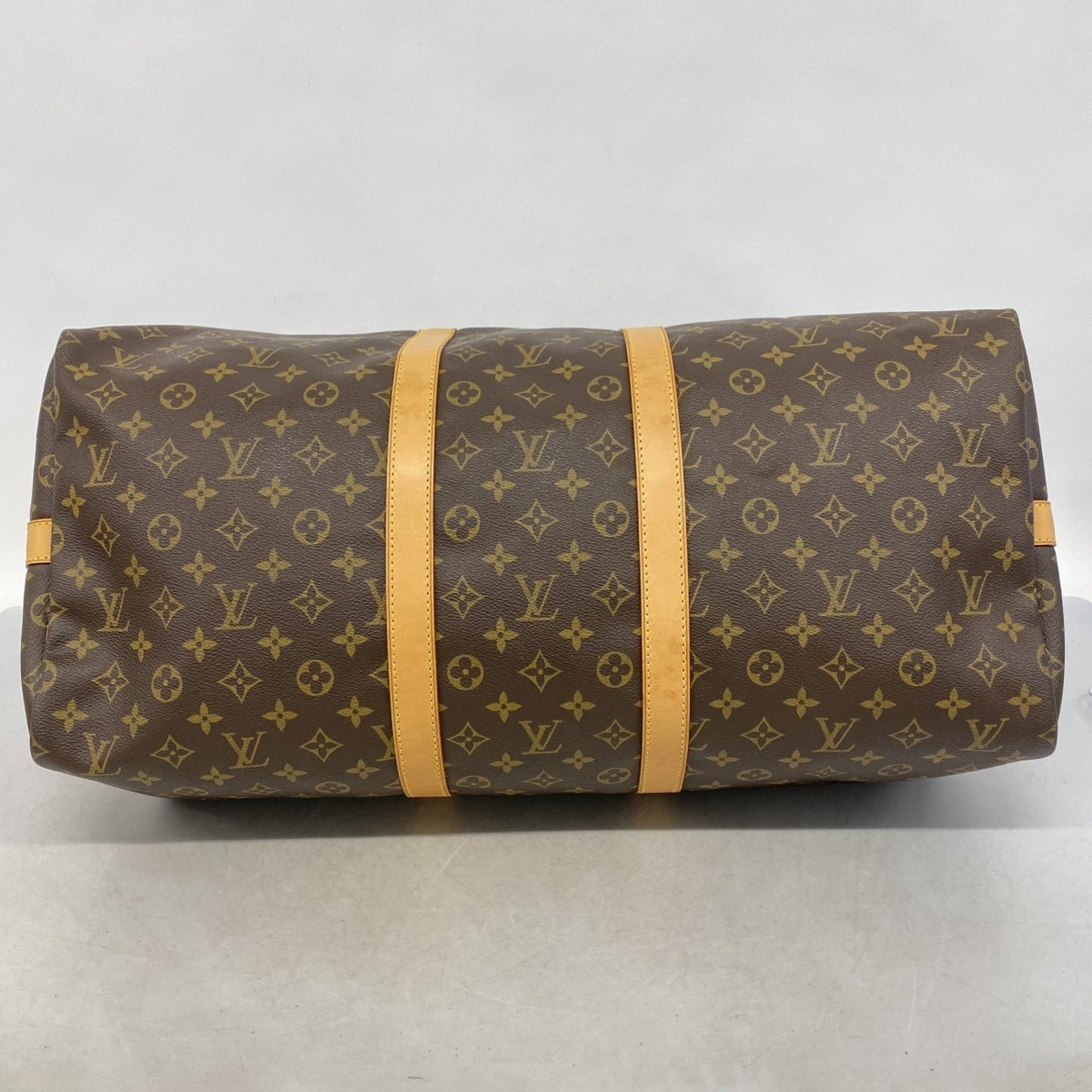 Louis Vuitton Keepall Bandouliere 55, Brown, Canvas, travel