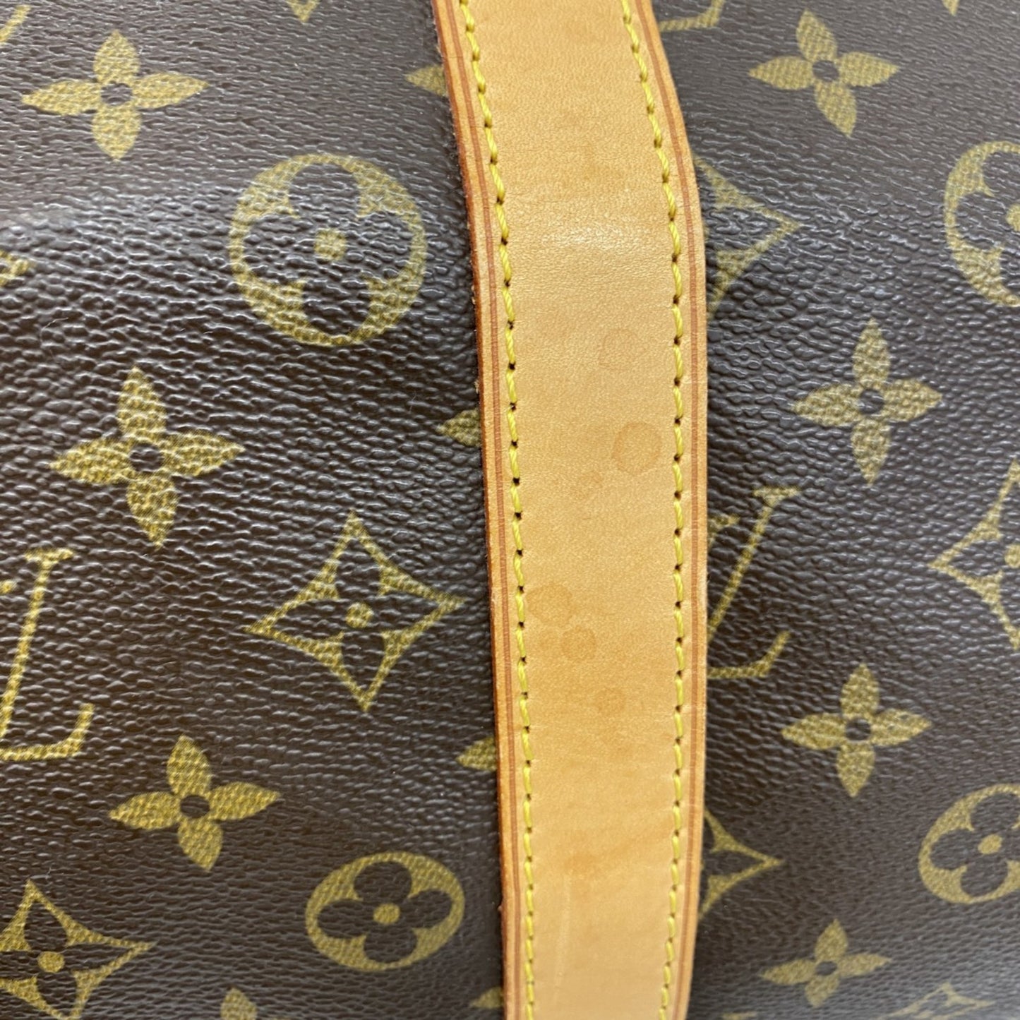 Louis Vuitton Keepall Bandouliere 55, Brown, Canvas, travel