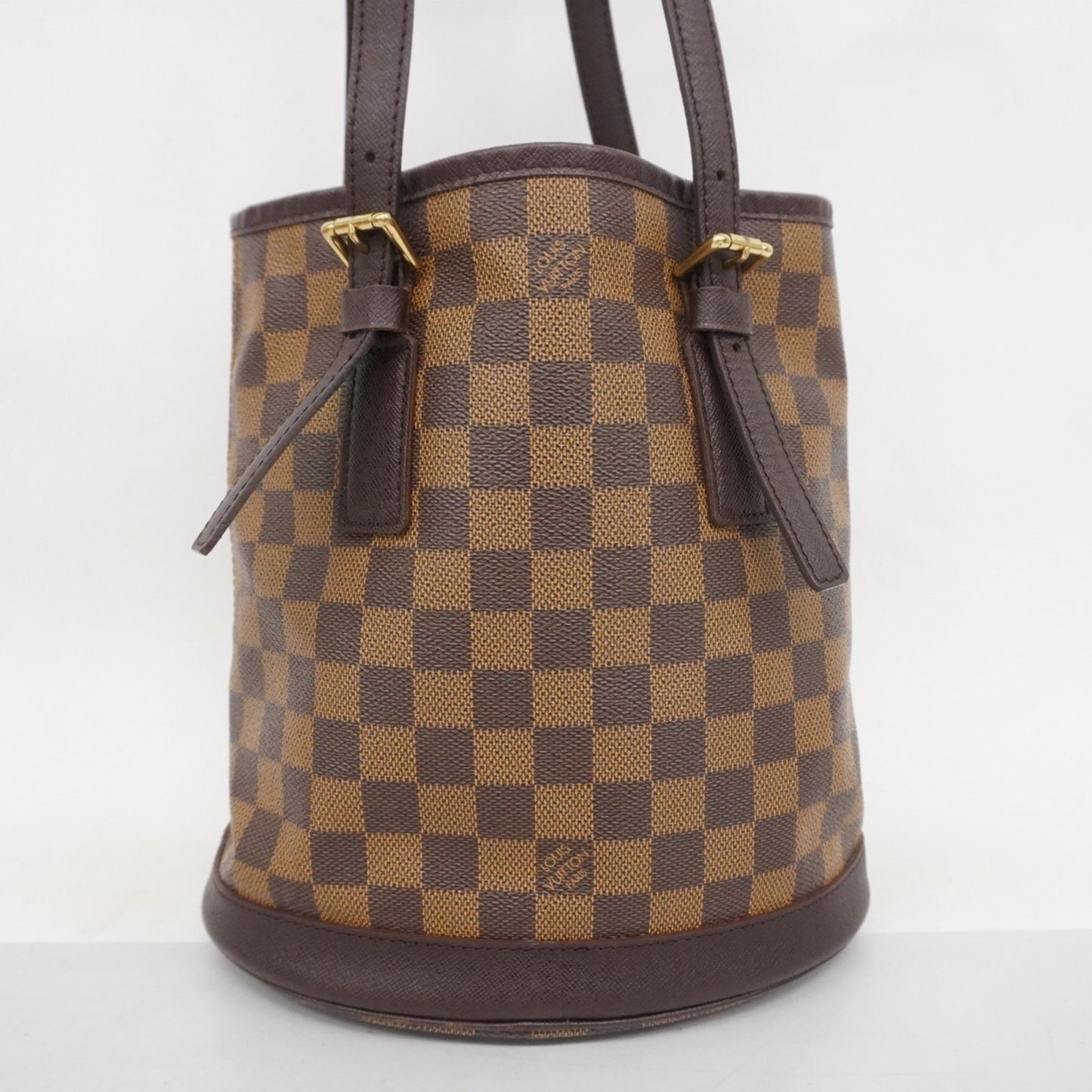 Louis Vuitton Bucket PM, Brown, Canvas, tote