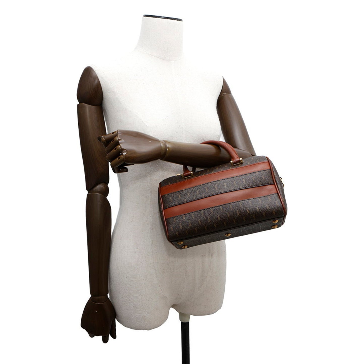 Saint Laurent Duffle, Brown, Canvas, handbag