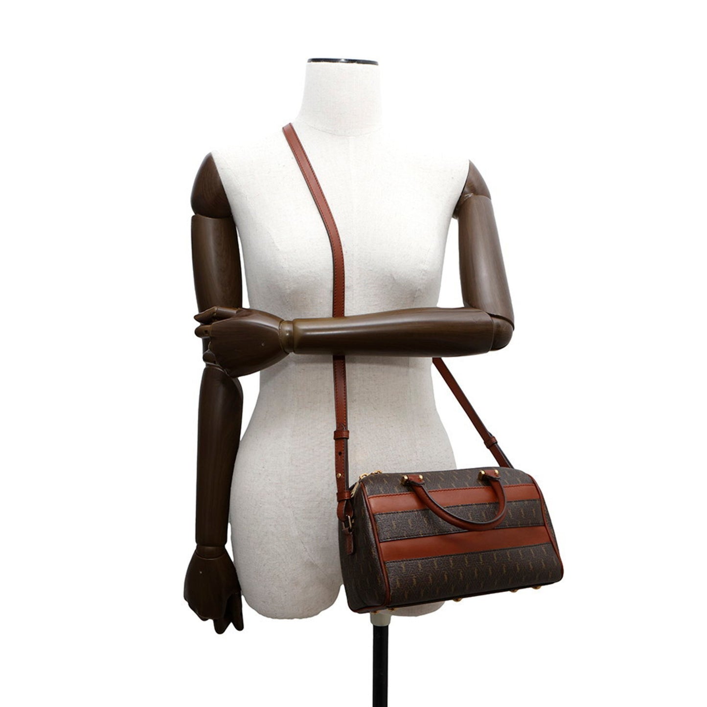 Saint Laurent Duffle, Brown, Canvas, handbag