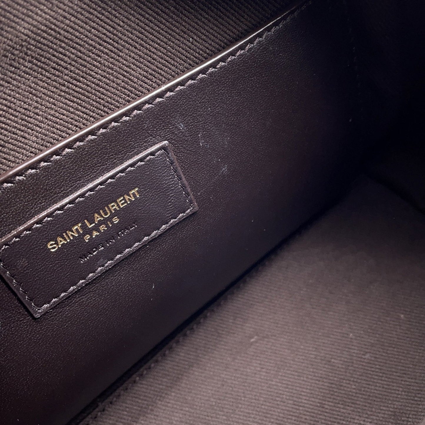 Saint Laurent Duffle, Brown, Canvas, handbag