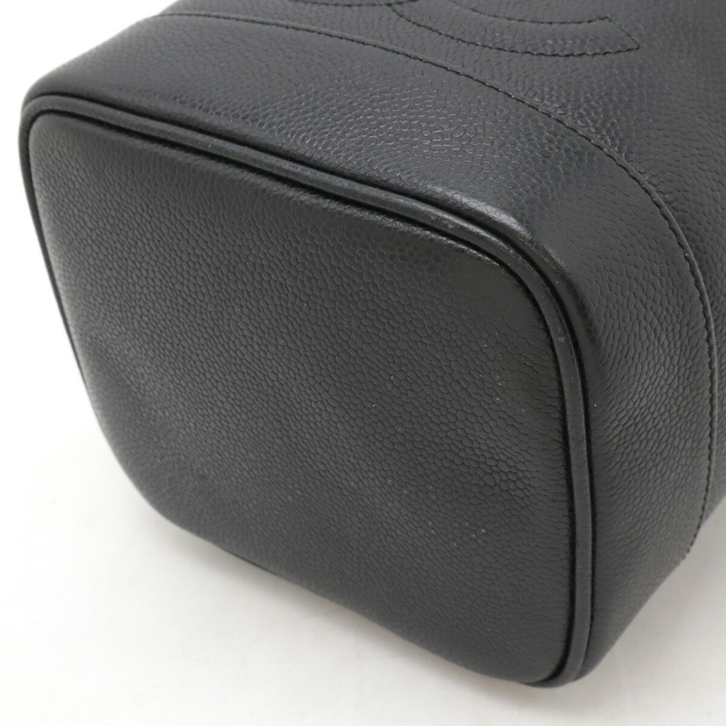 Chanel Vanity, Black, Leather, handbag