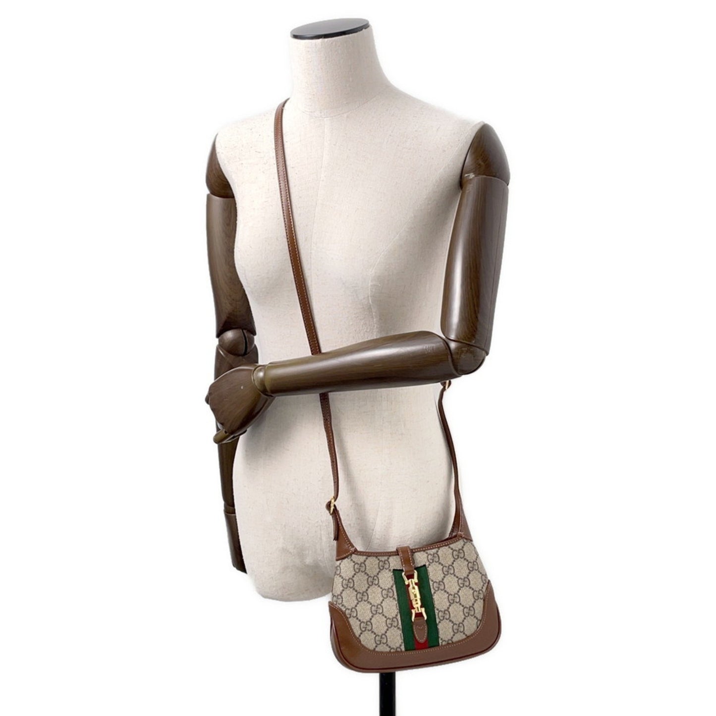 Gucci Jackie, Beige, Canvas, handbag