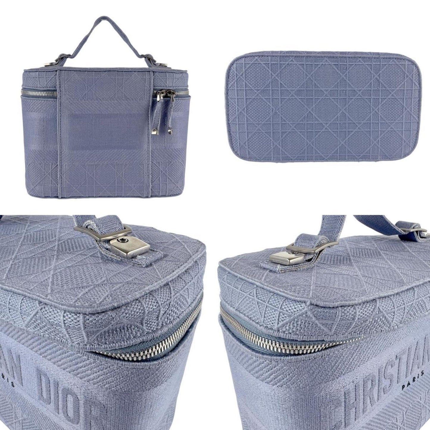 Dior Vanity, Blue, Canvas, handbag