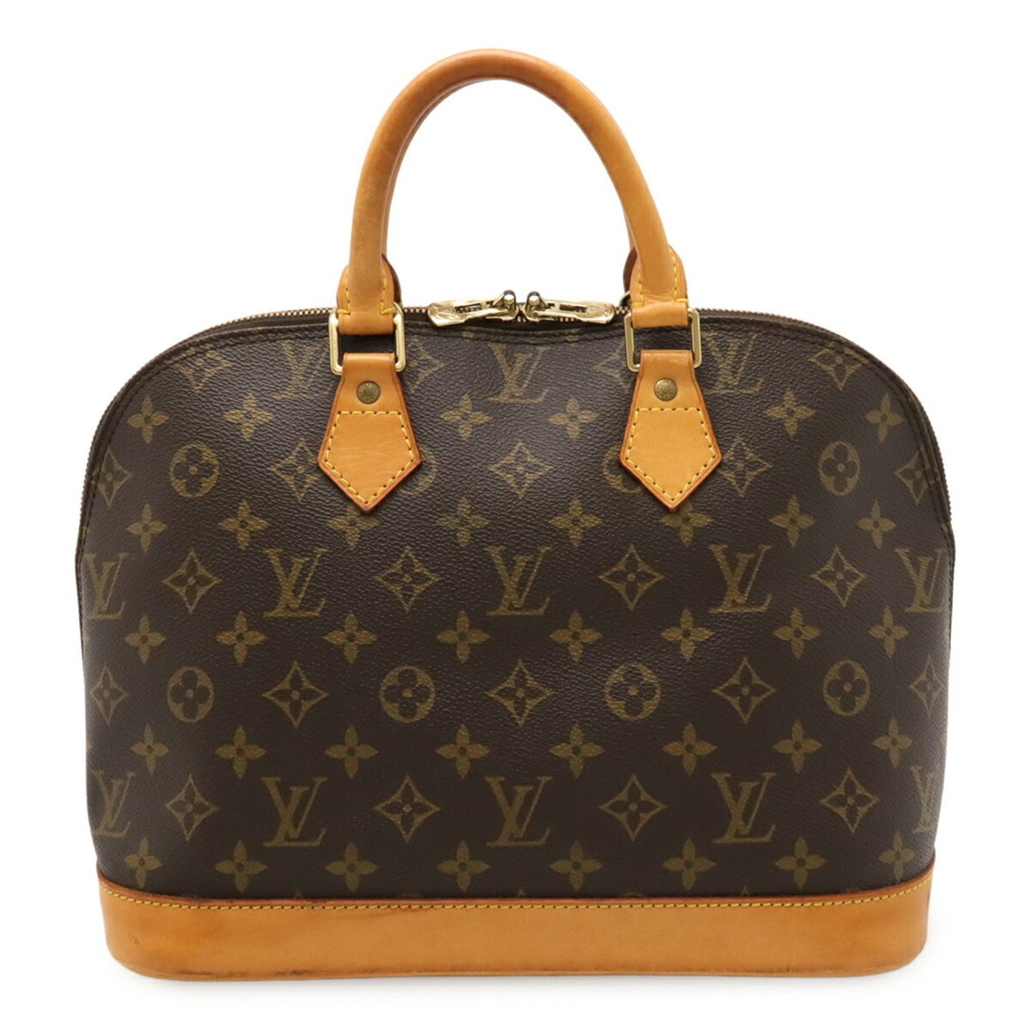 Louis Vuitton Alma, Brown, Canvas, handbag