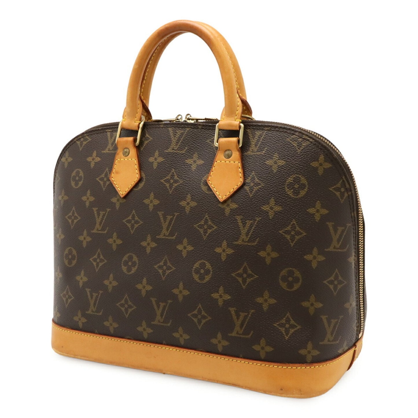 Louis Vuitton Alma, Brown, Canvas, handbag