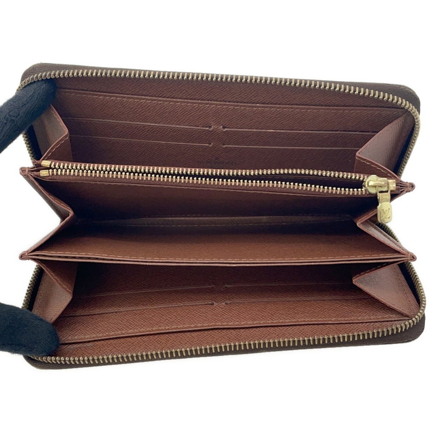 Louis Vuitton Zippy wallet, Brown, Canvas, wallet
