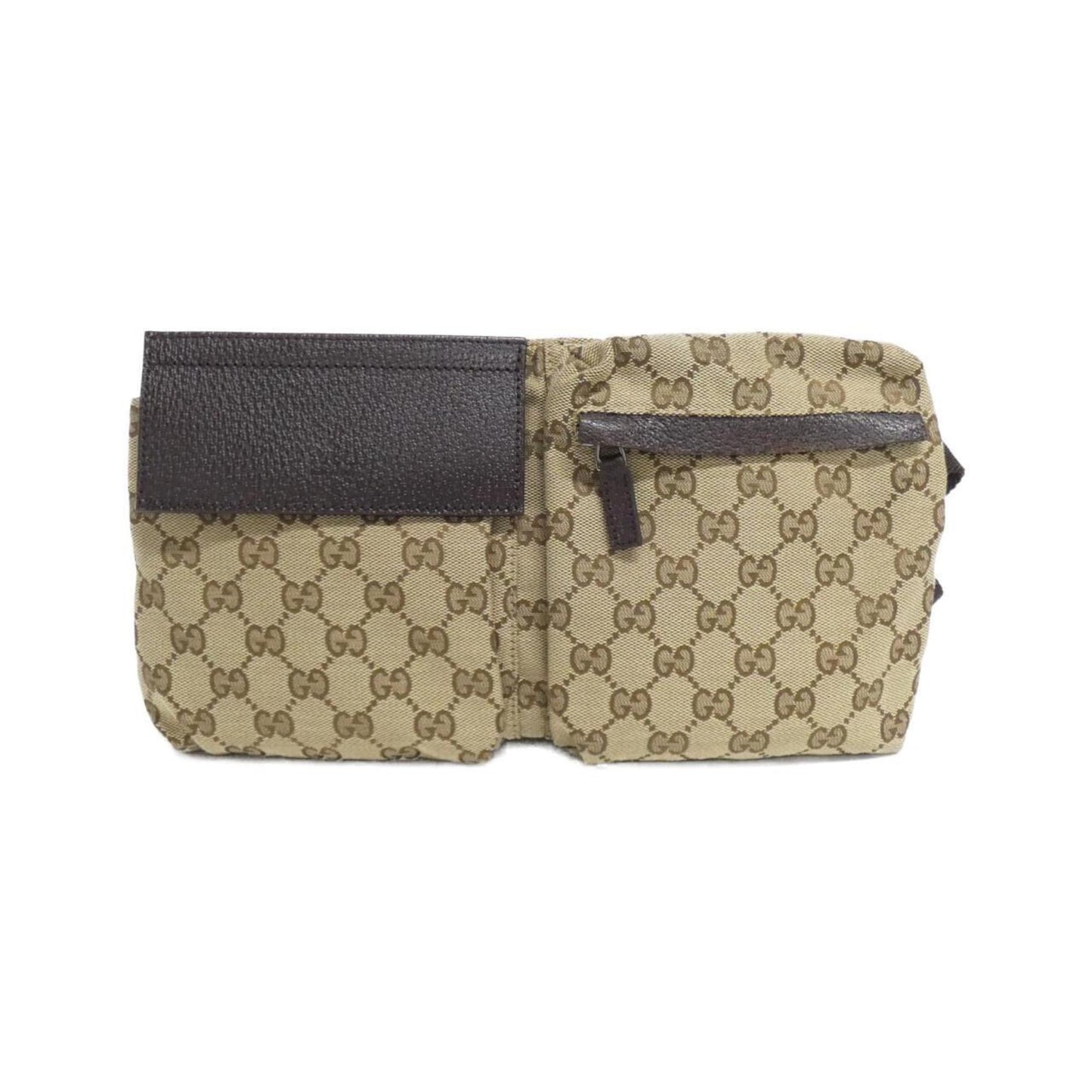 Gucci GG canvas, "BEIGE, BROWN", "CANVAS, LEATHER", clutch