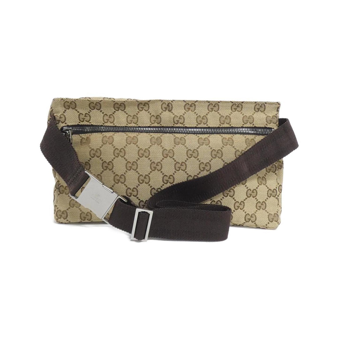 Gucci GG canvas, "BEIGE, BROWN", "CANVAS, LEATHER", clutch