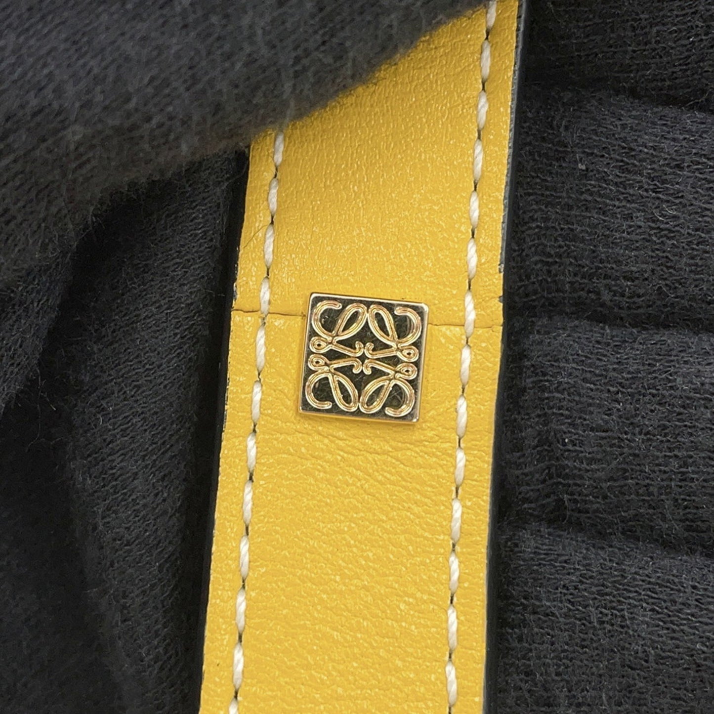 Loewe Hammock, Yellow, Leather, handbag