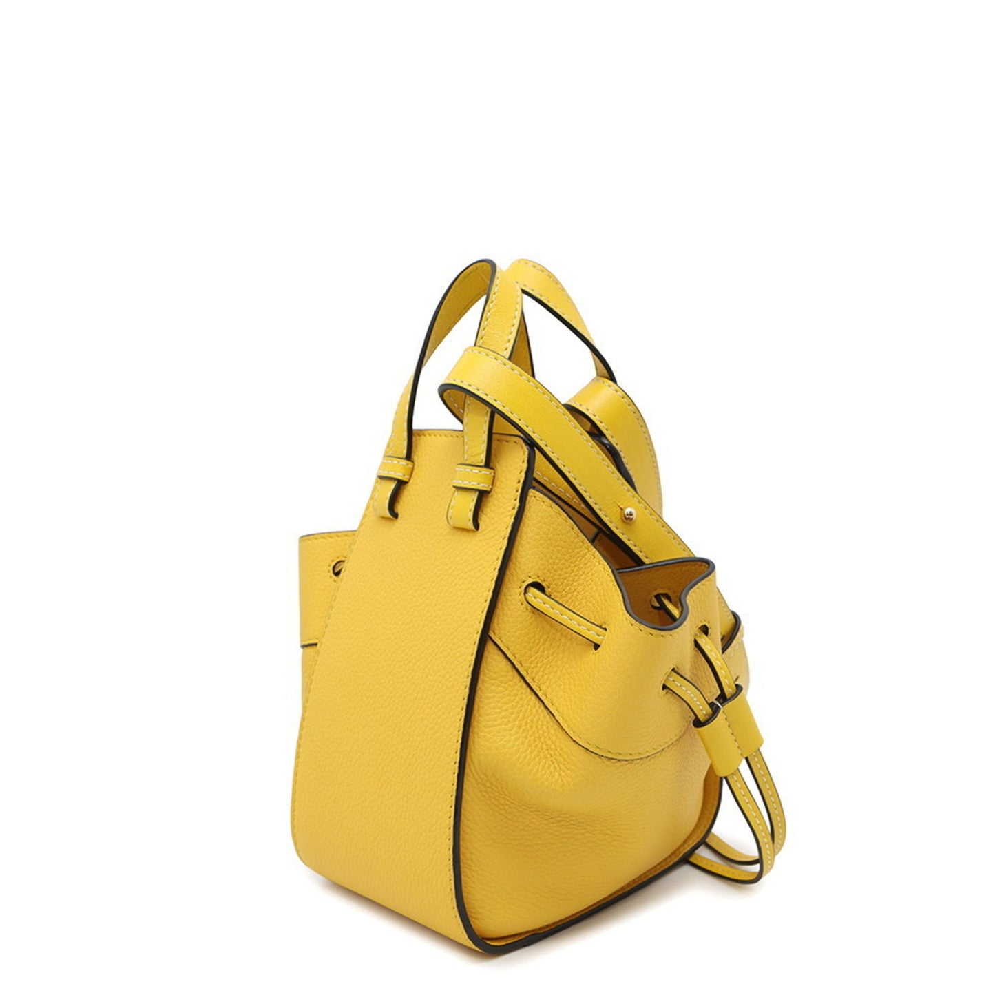 Loewe Hammock, Yellow, Leather, handbag