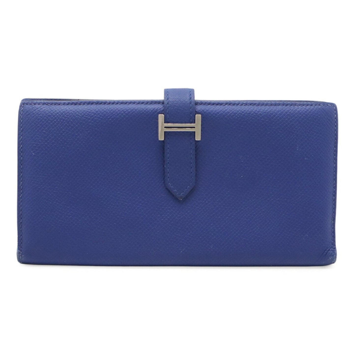 Hermès Béarn, Blue, Leather, wallet