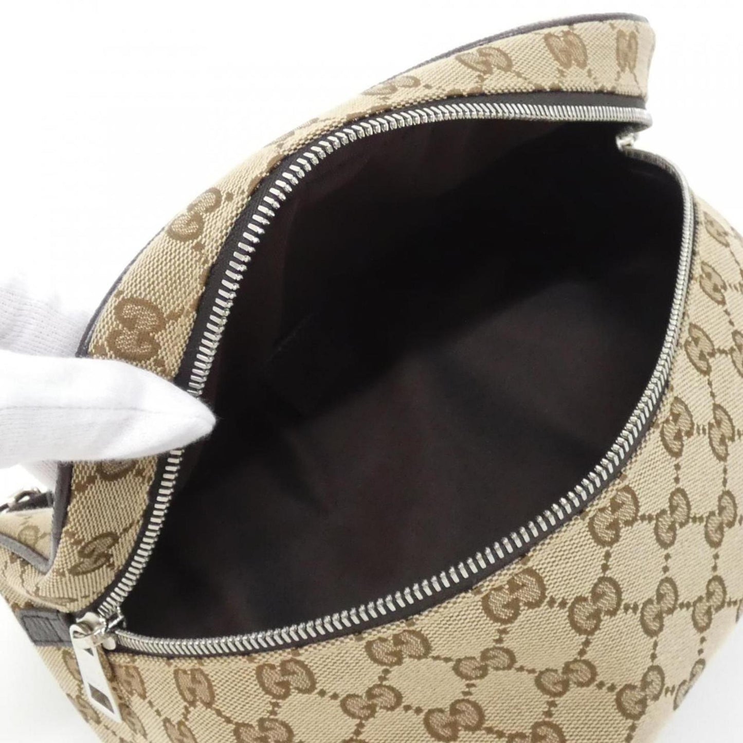 Gucci GG canvas, "BEIGE, BROWN", Canvas, clutch