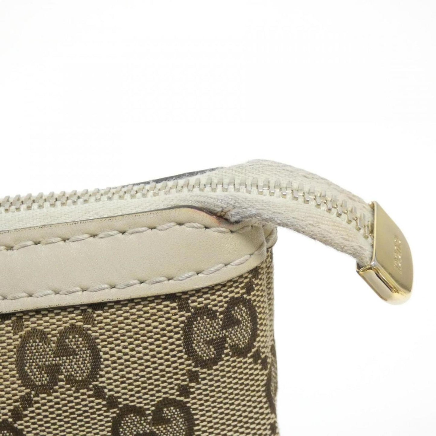 Gucci GG canvas, Beige, "CANVAS, LEATHER", tote