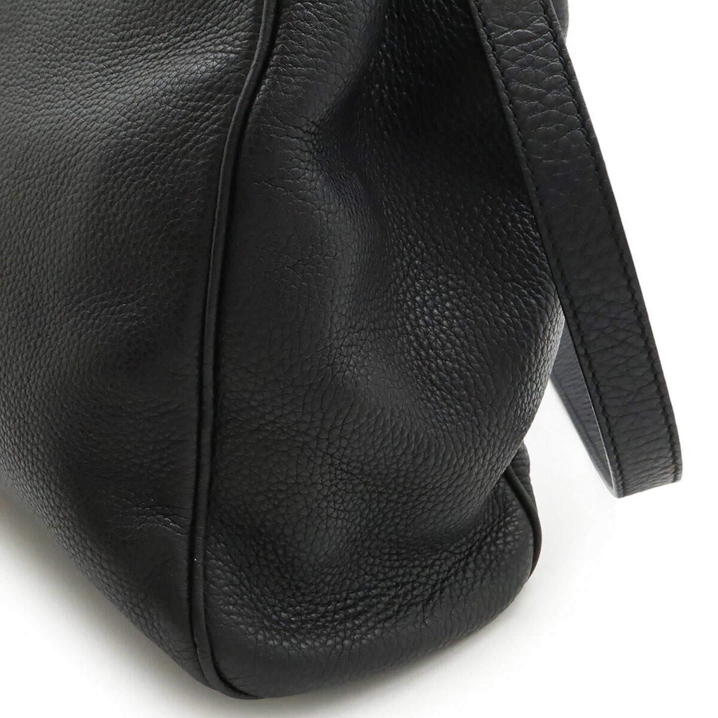 Gucci Bamboo, Black, Leather, handbag