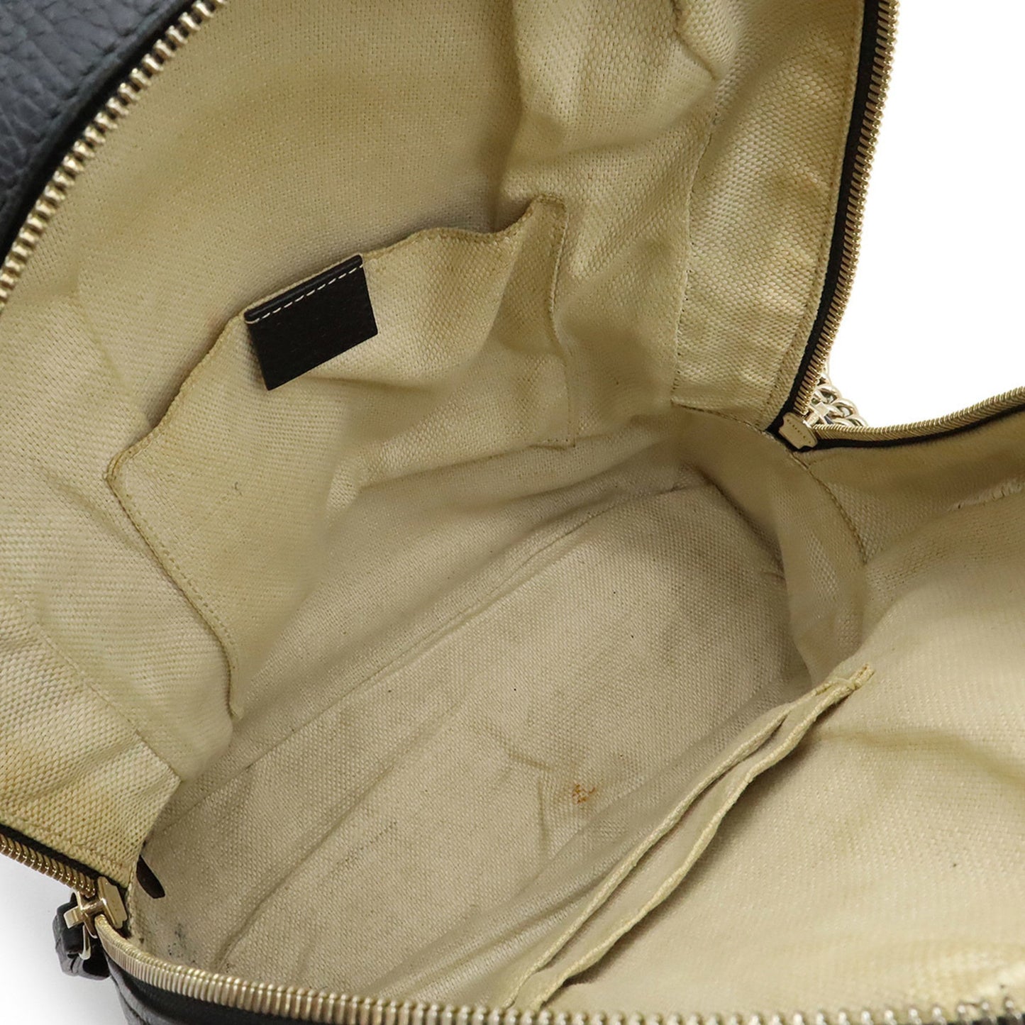 Gucci Soho, Black, Leather, backpack