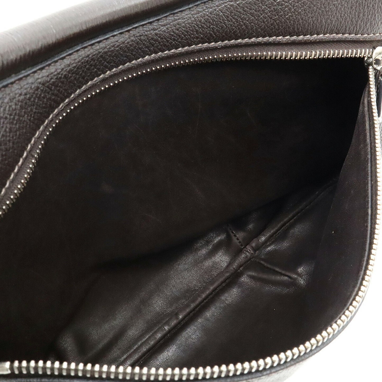 Hermès, Black, Leather, shoulder