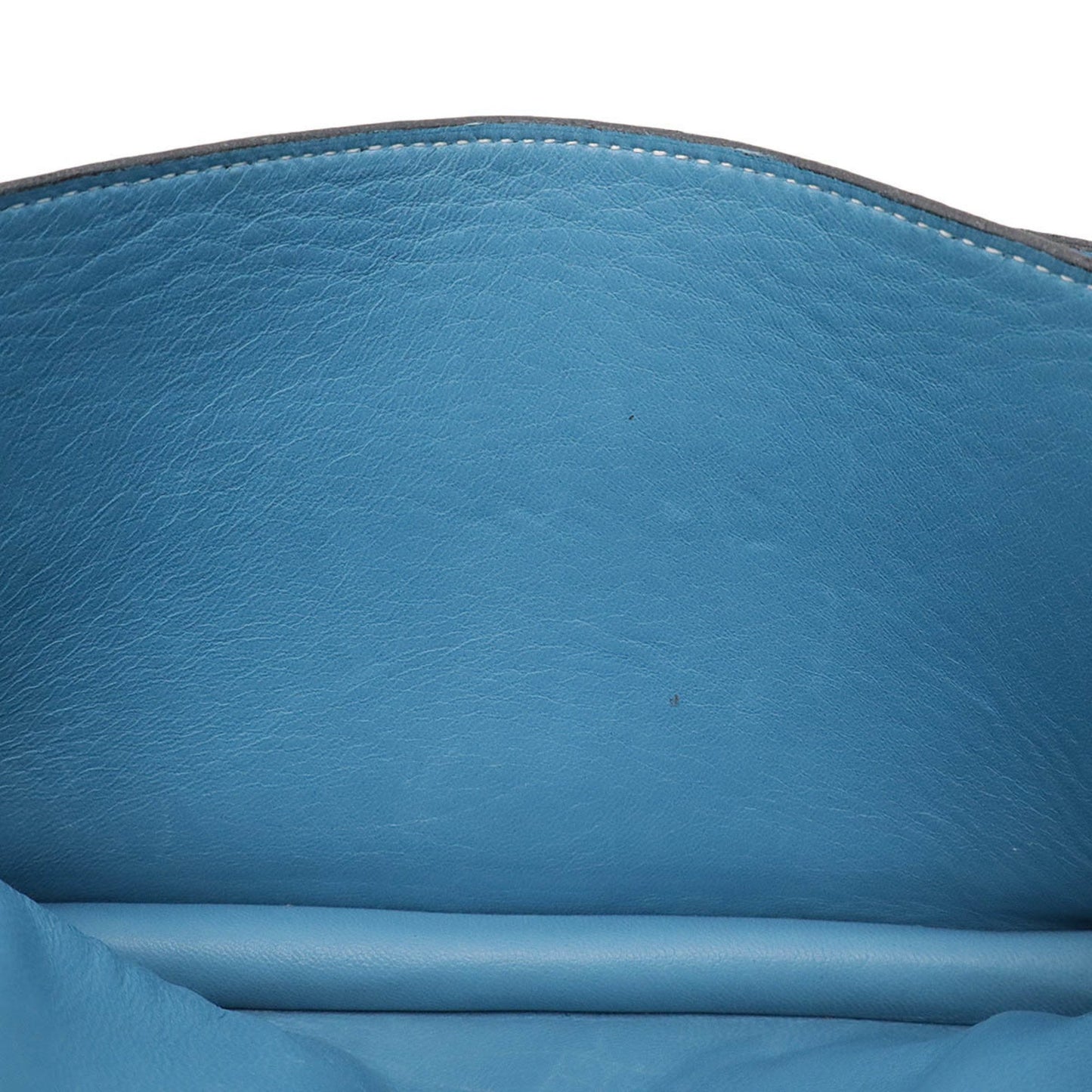 Hermès Dogon, Blue, Leather, clutch