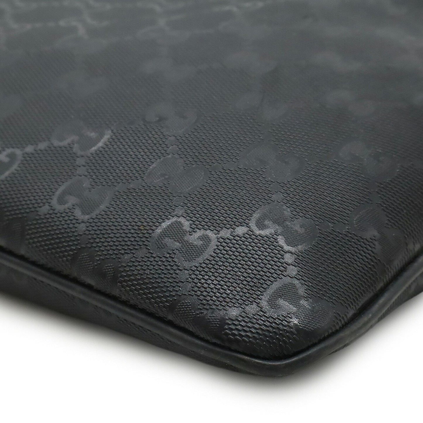Gucci GG Imprimé, Black, Canvas, shoulder