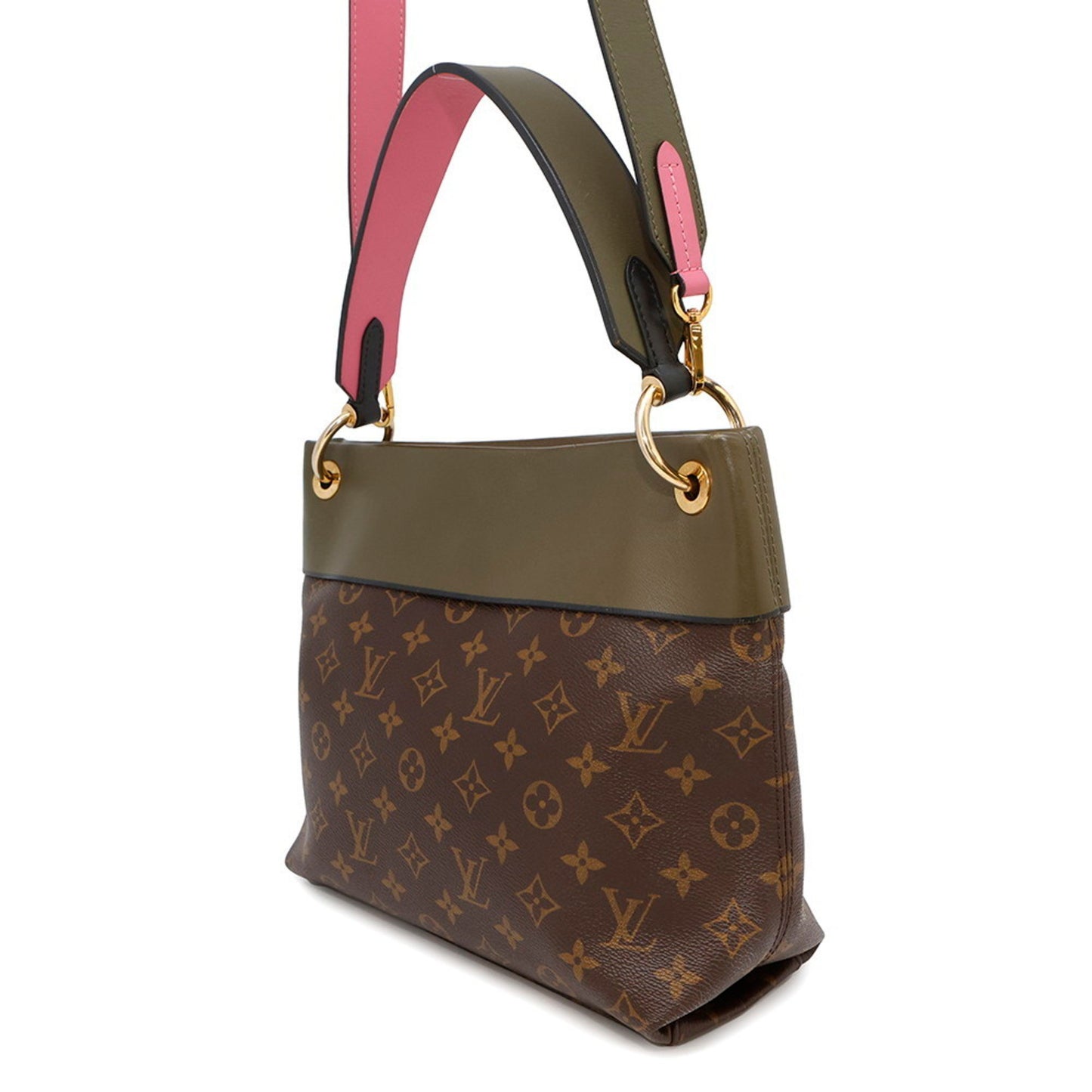 Louis Vuitton Tuileries, Brown, Canvas, shoulder